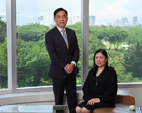 Rhodora A. Huang, Filinvest Development Corp. president and CEO (seated) said, ‘FDC delivered another year of strong results. As we commemorate our 70th anniversary in 2025, this record performance underscores our capacity to adapt to changing environments and capitalize on opportunities as they arise.’ With Ms. Huang in the photo is Ysmael V. Baysa, FDC chief operating officer.