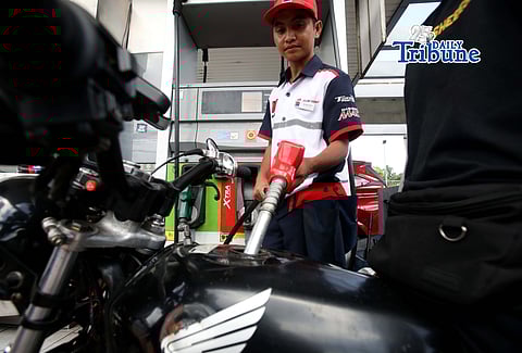 (March 20 2026) Motorcycle riders queuing to refuel at Petron gas station along Commonwealth Avenue in Quezon City on March 20, 2026. The Department of Energy said the Philippines has placed an order for 250,000 to 300,000 barrels of diesel from a Southeast Asian supplier, with delivery scheduled for next week, as the government moves to assist private oil companies in securing future fuel supplies. Photo/Analy Labor