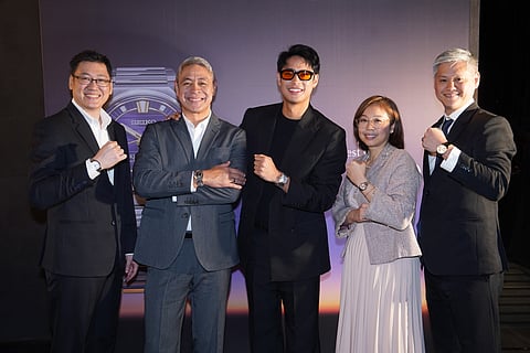 JUST in time Karl Dy (president, Timeplus Corporation), Anthony Pangilinan, Donny Pangilinan, Raissa Dy-Yang (VP of Timeplus Corporation) and Edric Dy (VP for Marketing, Timeplus Corporation).