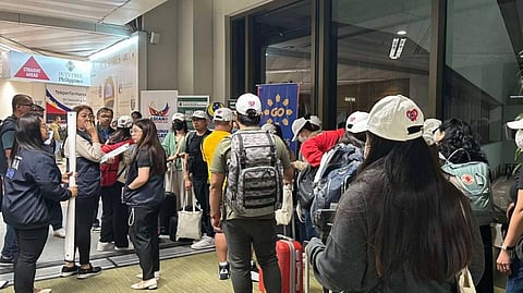 TWENTY-five Filipinos arrived Saturday evening in Manila following their repatriation from Israel.