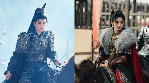 CHANGYU Fan (right), a strong-willed butcher’s daughter, and Zheng Xie, a fallen marquis driven by vengeance, cross paths in Chinese series ‘Pursuit of Jade.’