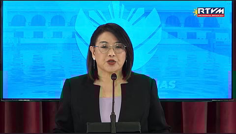 Palace press officer, Undersecretary Claire Castro