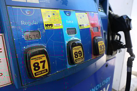 NEW YORK, NEW YORK - MARCH 17: Gas prices are displayed at a Mobile Gas station on March 17, 2026 in the Kensington neighborhood of the Brooklyn borough in New York City. Global crude oil prices continue to fluctuate over the last few weeks after the U.S. and Israel's attack on Iran spiking to $120 a barrel with the price being closer to $70 a barrel before the start of the war. According to AAA, gas prices have risen 2 cents to just under $3.72 a gallon on average the highest price for regular gas since October 7, 2023.