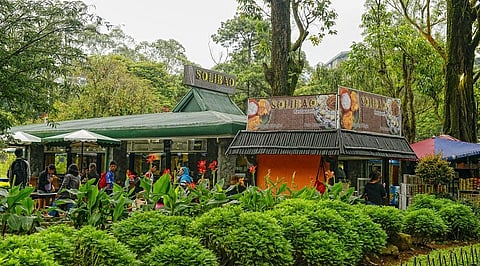 SOLIBAO Restaurant as it stands today and (inset) before.