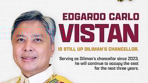 Vistan retains UP Diliman chancellorship