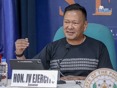 Senator JV Ejercito speaks to the members of the press in a Kapehan sa Senado conference on Wednesday, 25 March, 2026 in Pasay City. The Senator answered questions about State of national emergency for energy in the country announced by The Palace yesterday.| Aram Lascano