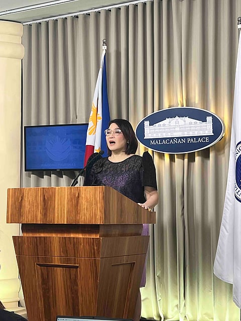 Palace press officer, Usec. Claire Castro