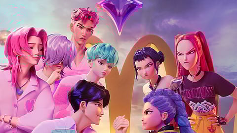 Saja Boys versus Huntrix.