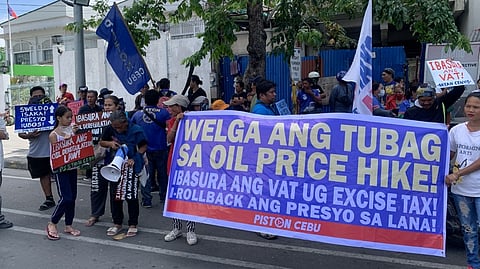 DRIVERS and members of PISTON-Cebu stage a transport strike, crippling up to 90 percent of major routes in Metro Cebu. Tens of thousands of commuters were left stranded at hubs like Parkmall and Barangay Guadalupe as the group protested diesel prices nearing P120 per liter.