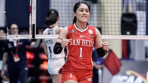 ANGEL Mae vows to lead the San Beda Red Spikers to an upset of Letran College in the Final Four of Season 101 NCAA women’s volleyball tournament.