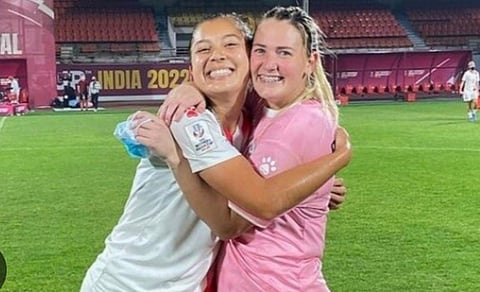 THE McDaniel sisters — Olivia and Chandler — banner Stallion FC Laguna against Tokyo Verdy 1969 in the AFC Women’s Champions League on Saturday in Tokyo.