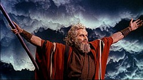 The Iconic scene from The Ten Commandments celebrating 70 years of epic cinema