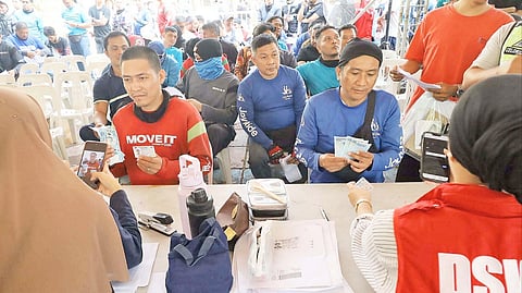 MALABON public utility motorcycle riders get their fuel aid over the weekend to ease the pain at the fuel pump.