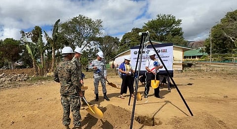 Philippines-US troops break ground for classroom project in El Nido