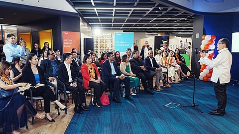 PHILIPPINE Economic Zone Authority director general Tereso Panga speaks before officials of VOYA Financial Philippines during its recent official launch in Clark, Pampanga, and the ribbon-cutting ceremony of its future site in Filinvest City, Alabang. The twin milestones highlight VOYA’s confidence in the country as a strategic hub for high-value, knowledge-driven services, including customer care, back-office operations and IT-enabled solutions.