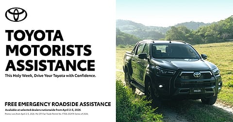 Toyota offers free roadside assistance for Holy Week