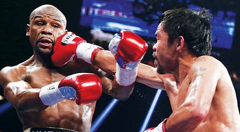 FLOYD Mayweather says his 19 September match against Manny Pacquiao is just an exhibition and not a regular professional fight.