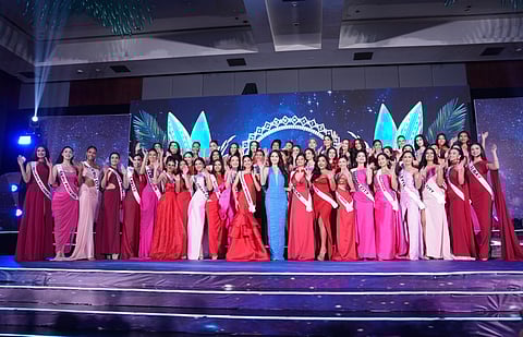Reigning Miss Universe Philippines with 2026 Miss Universe Philippines delegates