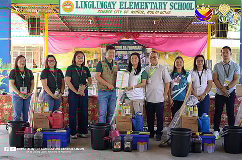 The Department of Agriculture (DA) Central Luzon conducted a milk feeding program and distributed agricultural tools and inputs under the Gulayan sa Paaralan Program (GPP) at the Linglingay Elementary School in the Science City of Muñoz, Nueva Ecija on March 24, 2026.