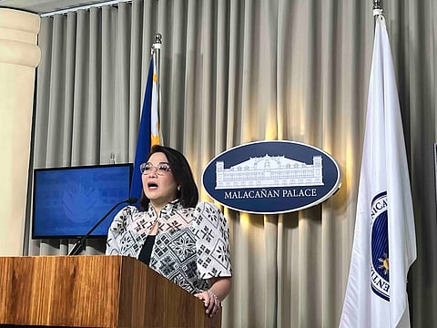 Palace press officer, Undersecretary Claire Castro