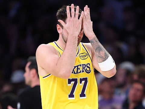 LUKA Doncic of the Los Angeles Lakers gets slapped with a one-game ban after receiving his 16th technical foul in the ongoing NBA regular season.