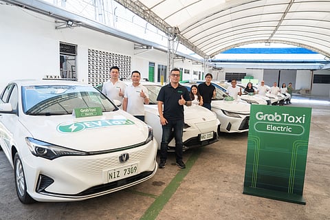 REPRESENTATIVE of the seven Filipino ev taxi operators activated on Grabtaxi electric. the partnership puts hundreds of locally owned electric taxis on the Grab platform, offering commuters a more sustainable alternative as fuel prices climb.