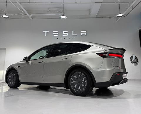 TESLA shows the six-seat Model Y L at its BGC center ahead of its public viewing starting in April.
