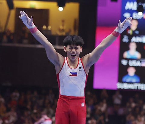 KARL Eldrew Yulo is making a lot of heads turn with his solid performance in the Cairo leg of the FIG Artistic Gymnastics World Cup Series.