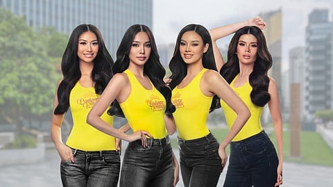 Candidates of beauty (From left) Pauline Thea Esguerra Ibuyan, Gwendoline Meliz Soriano, Sasha-Juli Belle Lacuña and Julianne Raine Antonio.