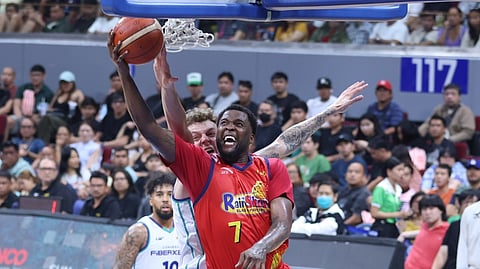 JAYLEN Johnson fires 35 points and grabs 21 rebounds to power Rain or Shine to a 120-111 win over Converge in the PBA Commissioner’s Cup on Friday at the Mall of Asia Arena.