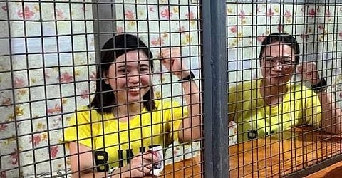 Community journalist Frenchie Mae Cumpio and lay worker Marielle Domequil appeal their terrorism financing conviction to the Court of Appeals after an RTC ruling in Tacloban.