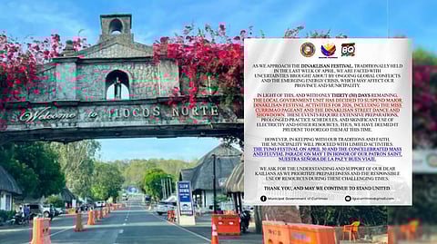 Ilocos towns scale down festivals for resource conservation