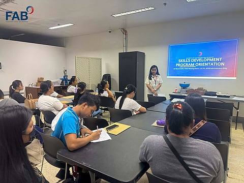 Some 14 trainees underwent a Skills Development Training Program at the Freeport Area of Bataan (FAB) that started on March 30 at the Authority of the Freeport Area of Bataan (AFAB) administration building, as part of the workforce development efforts in the said economic zone.