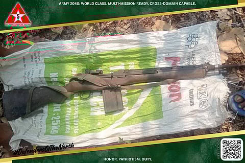 M14 rifle recovered in Abra