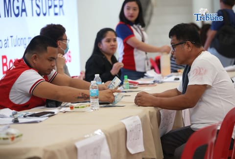 Public utility jeepney and tricycle drivers in San Juan City last 14 April, receive cash relief assistance, a special payout for the previously unlisted and unserved drivers in the National Capital Region.