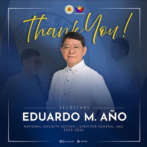 Thank you for your service, Sec. Eduardo M. Año! 🫡