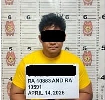 Mug shot of alias “Joseph” who attempted to steal a motorcycle Cubao, Quezon City on 14 April.