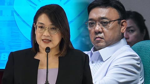 Palace press officer, Presidential Communications Office Undersecretary Claire Castro and former Palace spokesperson Harry Roque.