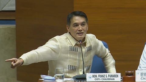 House Committee on Transportation and Quezon 3rd District Rep. Franz Pumaren