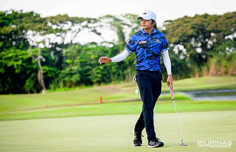 VITO Sarines wages a furious back-nine rally to win the boys’ 11-14 division crown by three strokes in the ICTSI Summit Point Junior PGT Championship in Lipa City.
