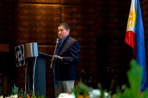 DOST Assistant Secretary Napoleon K. Juanillo, Jr. emphasizes the vital role of Higher Education Institutions (HEIs) across the country in advancing the achievement of the United Nations’ Sustainable Development Goals (SDGs) during the conduct of the 2026 Luzon Regional Scientific Meeting (RSM), last April 7 in Muntinlupa City.