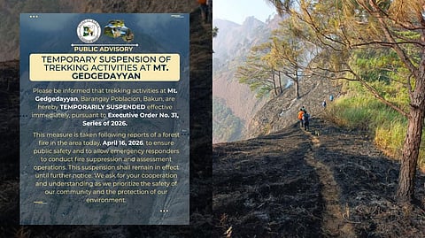 Bakun suspends mountain trekking because of forest fire