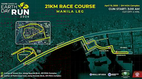 Earth Day run closing several Manila roads