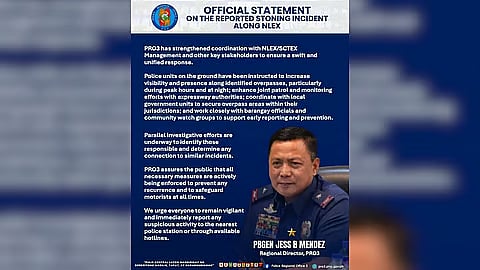 Police probe NLEX stoning incident