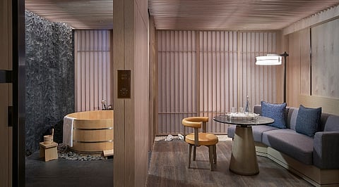 IN Hotel Okura, from the signature hinoki bathtub experience to the spacious, contemporary Deluxe Room each space invites guests to enjoy a relaxing getaway.