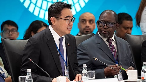 FINANCE Secretary Frederick Go (left) addresses counterparts at Intergovernmental Group of Twenty-Four (G-24), and calls on countries and development partners to deepen collaboration in responding to both current and emerging crises that have been crippling developing countries.