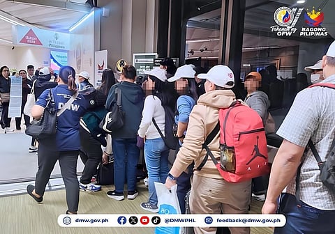 Another batch of OFWs from Israel, Lebanon returned home