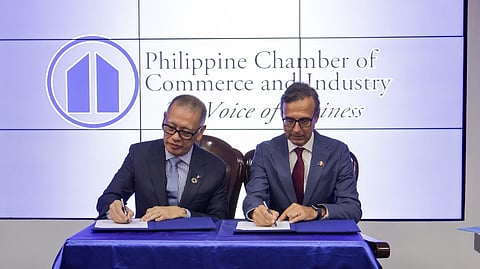 The European Chamber of Commerce of the Philippines (ECCP) and the Philippine Chamber of Commerce and Industry (PCCI) have formalized a strategic partnership.