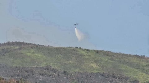 PAF deploys Black Hawk to battle Homonhon fire