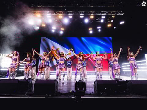 Filipina girl group BINI during their performance in Week 2 of Coachella on 17 April.